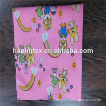 100% cotton 32*12 dyed flannel fabric for cloth/lovely paint printing flannel fabric for beding